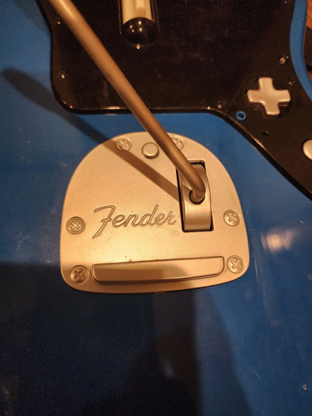 Blue Fender Guitar Xbox Controller